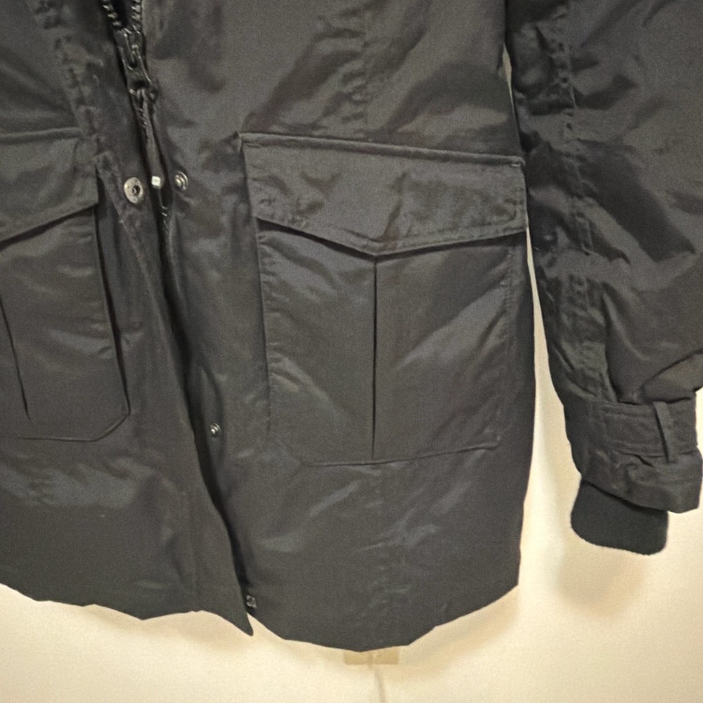 Black Women's Insulated Ski & Snow Jacket - Water-Resistant Winter Parka - Picture 3 of 8
